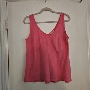 Lilly Pulitzer 100% Cotton Hot Pink Tank Top Size Medium